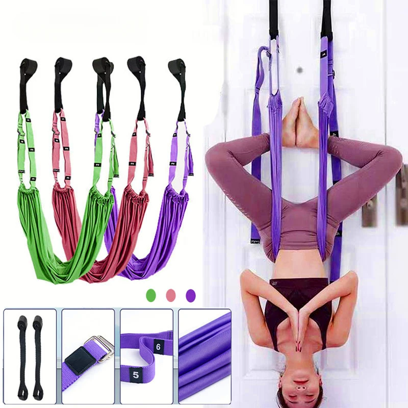 

Yoga Strap for Stretching Leg Stretcher Pilates Equipment for Home Gym Back Bend Assist Trainer Waist Flexibility Workout Bands