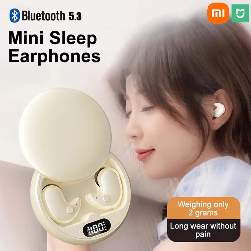 Xiaomi Y36 Mini Invisible Sleep Headset Bluetooth 5.3 Ipx5 Waterproof TWS Wireless Earphone Mic Sports Stereo Headsets wireless headphone bluetooth earphones wireless earphone