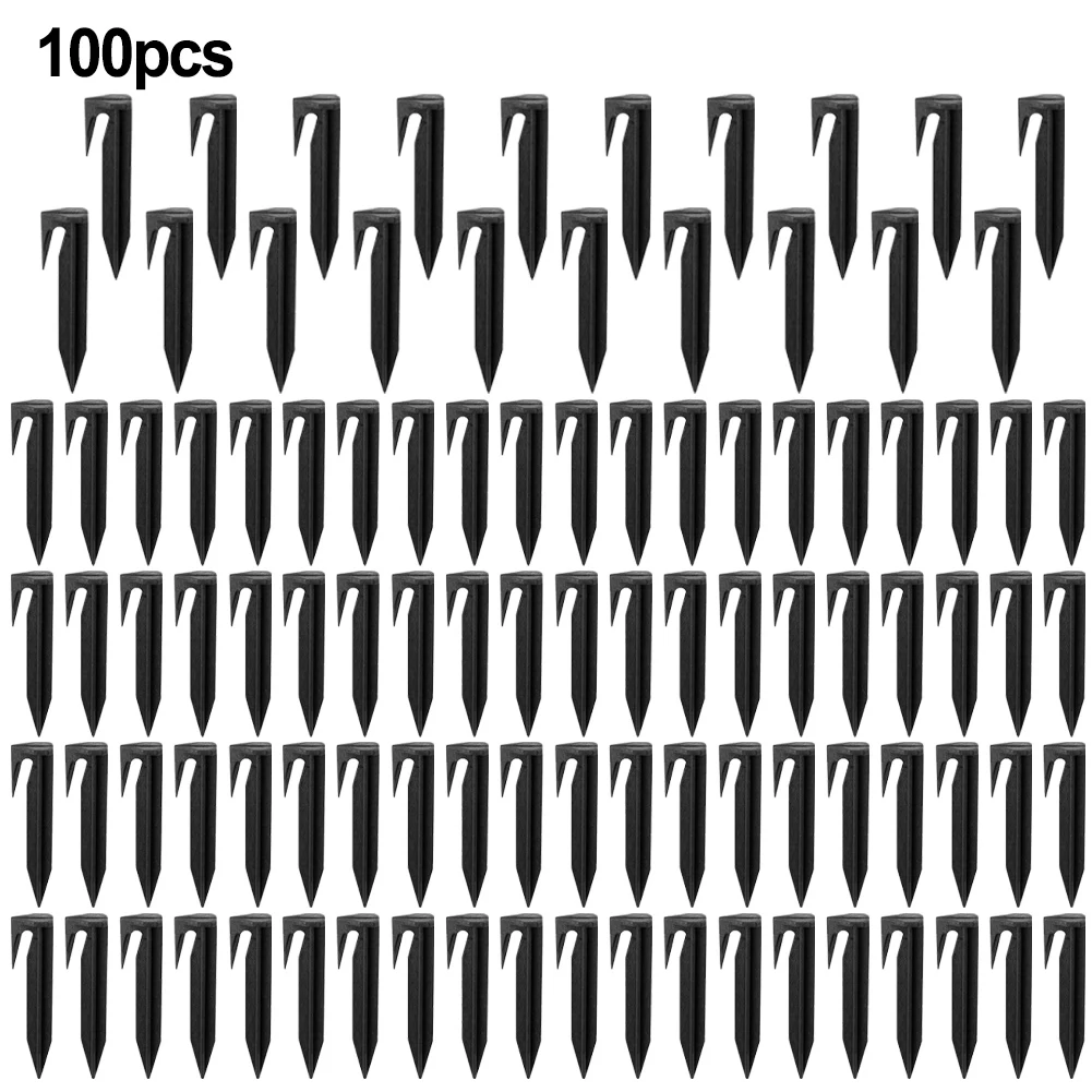 

100pcs Lawn Mower Peg Boundary Nail Ground Spikes Fixing Pins For Securely Anchoring Robot Mower Lawn Mower Accessories