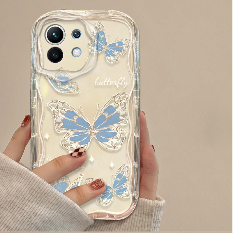 Glitter Metal Butterfly Soft Phone Case