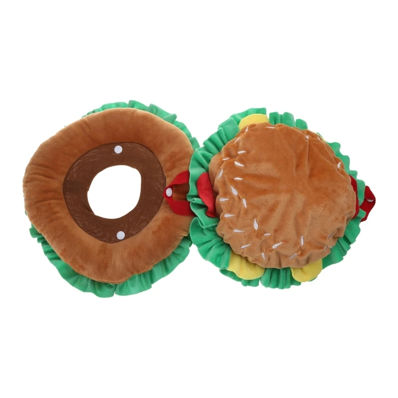 

Шляпа для домашних животных, милый бургер, реквизит для косплея, аксессуары, головной убор, мягкая кепка с котенком, подарок на