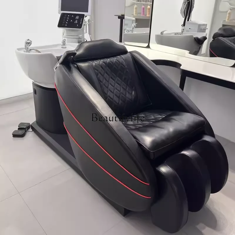 Hair Salon, Basin-Seat, Shampoo Chair-Seat, Multi-Functional, Rotating, Electric, Reclining, Health Bed Chair intelligent high end hair care chair rotating massage multifunctional electric shampoo chair