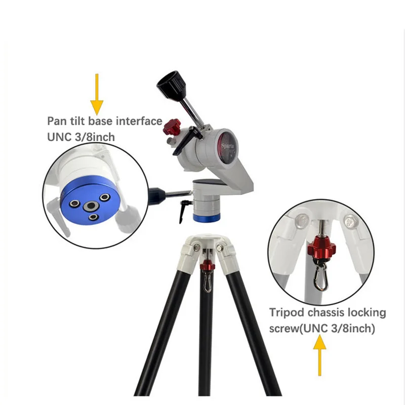 Sparta Astronomical Telescope Theodolite Birdwatching Cantilever Micro Motion PTZ Photography Deluxe Alt Az Mount With Tripod