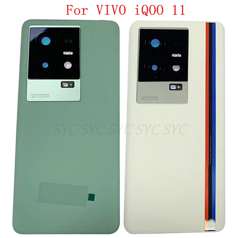 

Battery Cover Rear Door Case Housing For VIVO iQOO 11 Back Cover with Camera Lens Logo Repair Parts