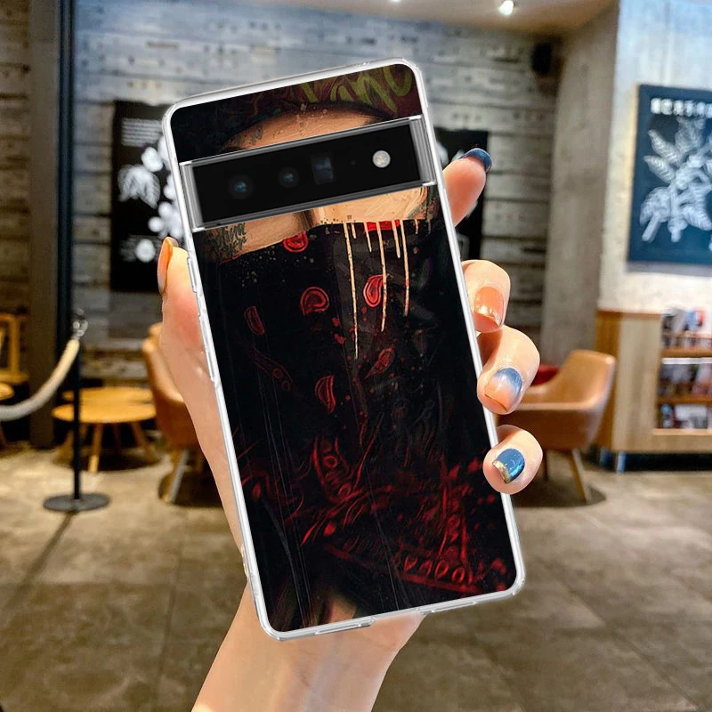 Stylish Black Girl Shockproof Silicone Phone Case - Transparent Shell