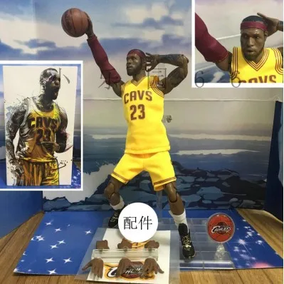 Pvc Action Figure Toys Dolls, 1/9 Basketball Star Figures
