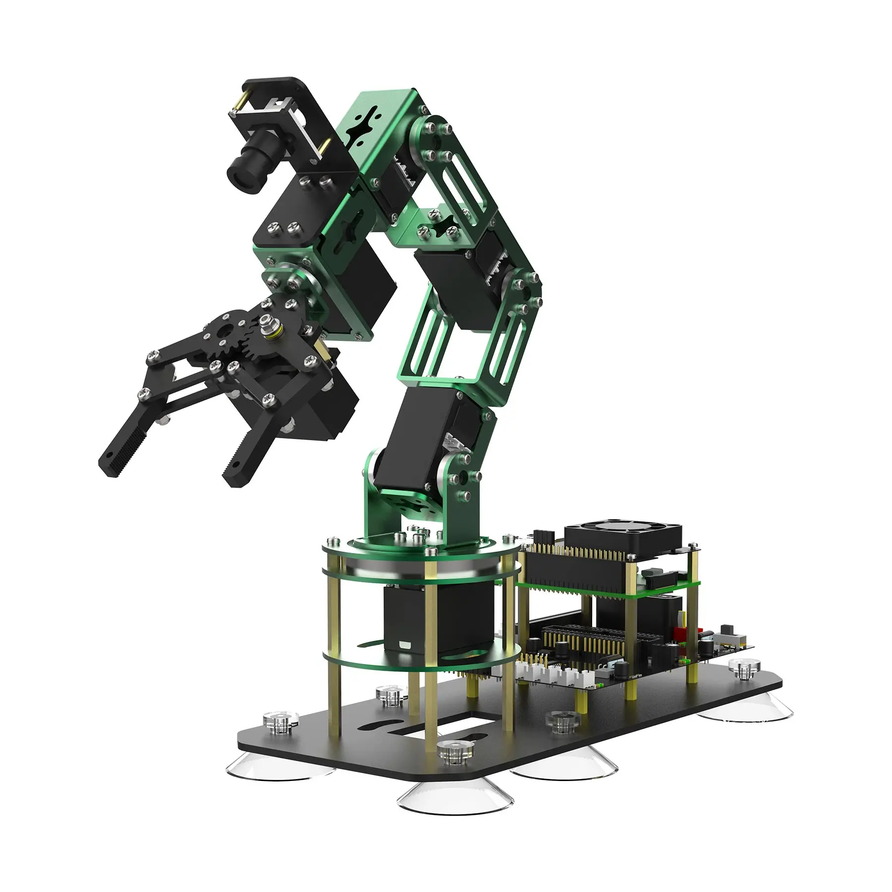 Raspberry Pi 5 Robotic Arm Kit with HD Camera and 6KG 15KG Metal Servo ROS Robot Open Source DIY Electronic Projects for Adults 6