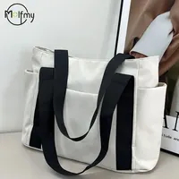 Sac à main en Nylon pour femmes, sacs de luxe de styliste, sac à bandoulière de couleur unie, fourre-tout pour maman, grande capacité, sac à main de vacances, 2024 3