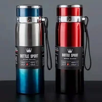 New 316 stainless steel thermos cup portable sling travel kettle large capacity outdoor sports kettle batch 2