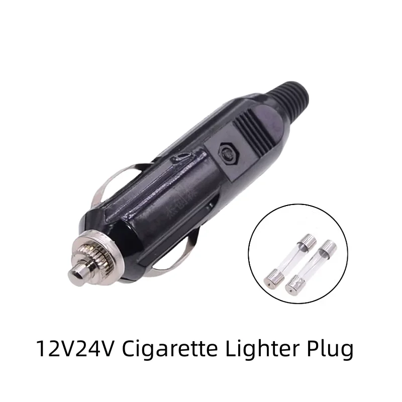 

Welding Free Bakelite Cigarette Lighter Plug 12V24V Universal Air Pump Vacuum Cleaner High Power Vehicle Electrical Power Supply