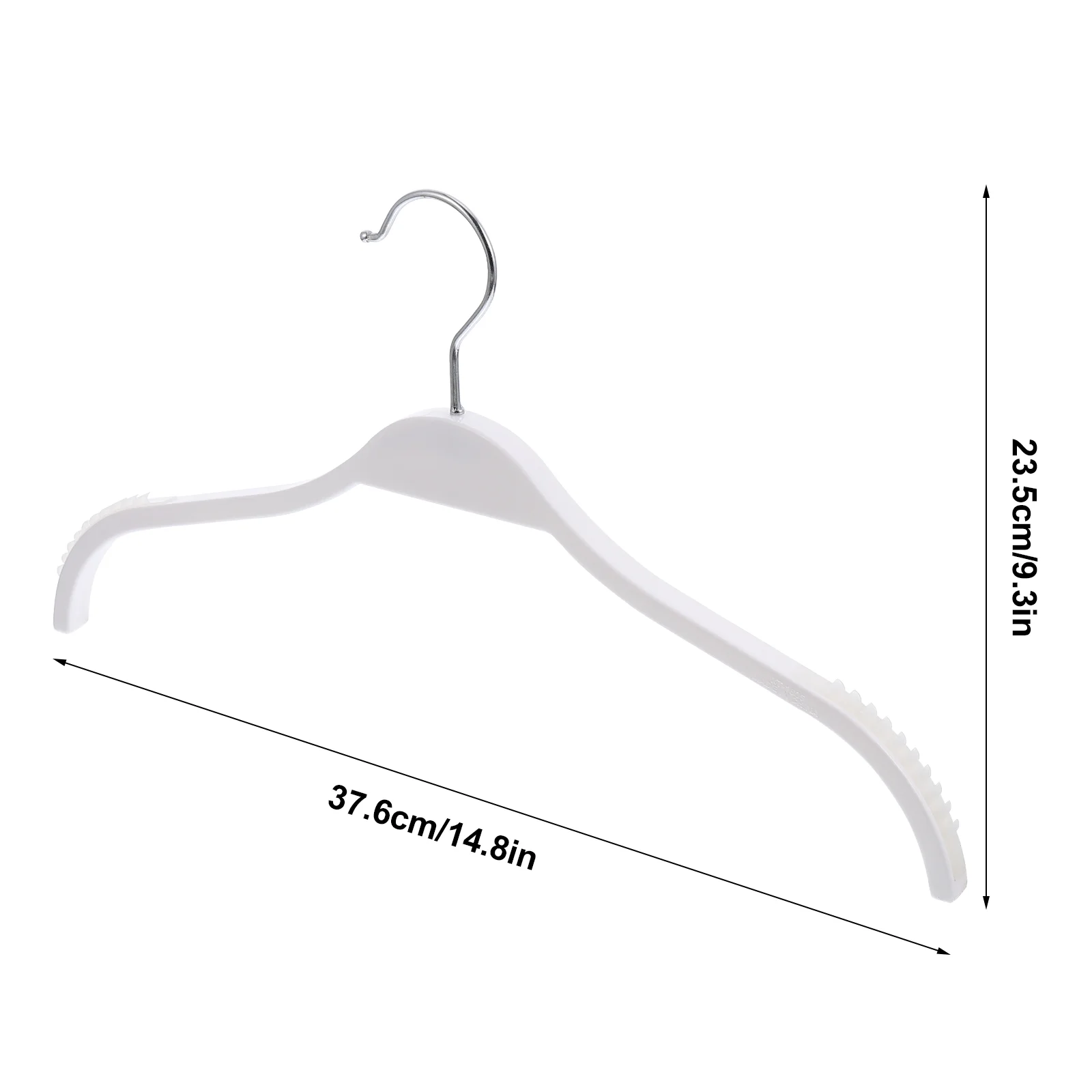 Plastic Hangers Practical Coat Clothes Hanging Rack Hook up Traceless Clothing Child Kid 3