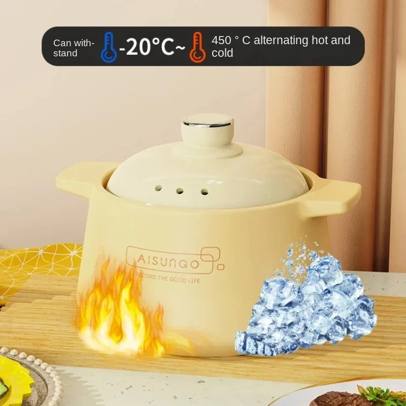 Electric clay  stew , soup pot, fully automatic household plugin stew , electromagnetic stove, ceramic clay , soup 4