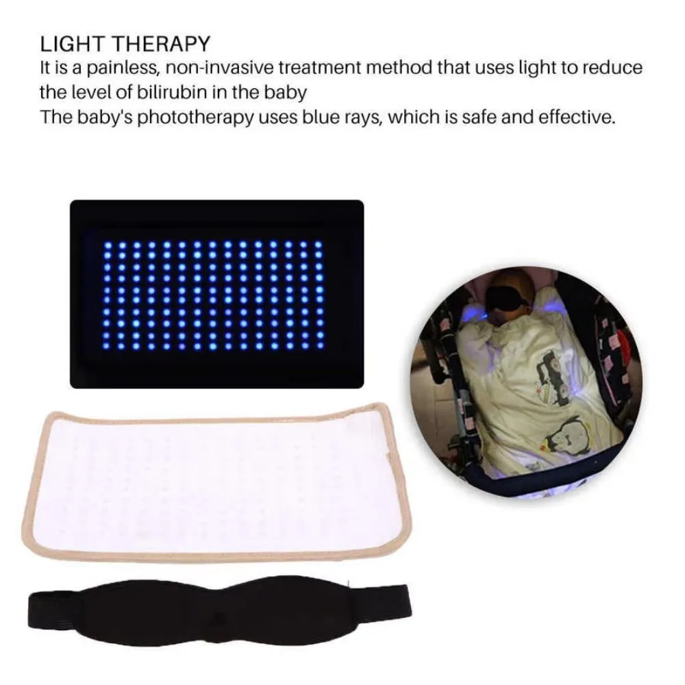 Newborn Baby Jaundice Blue Light Therapy Blue Light Lamps Jaundices Treatment  Phototherapy Cottons Beds Blanket Jaundice Relief 5