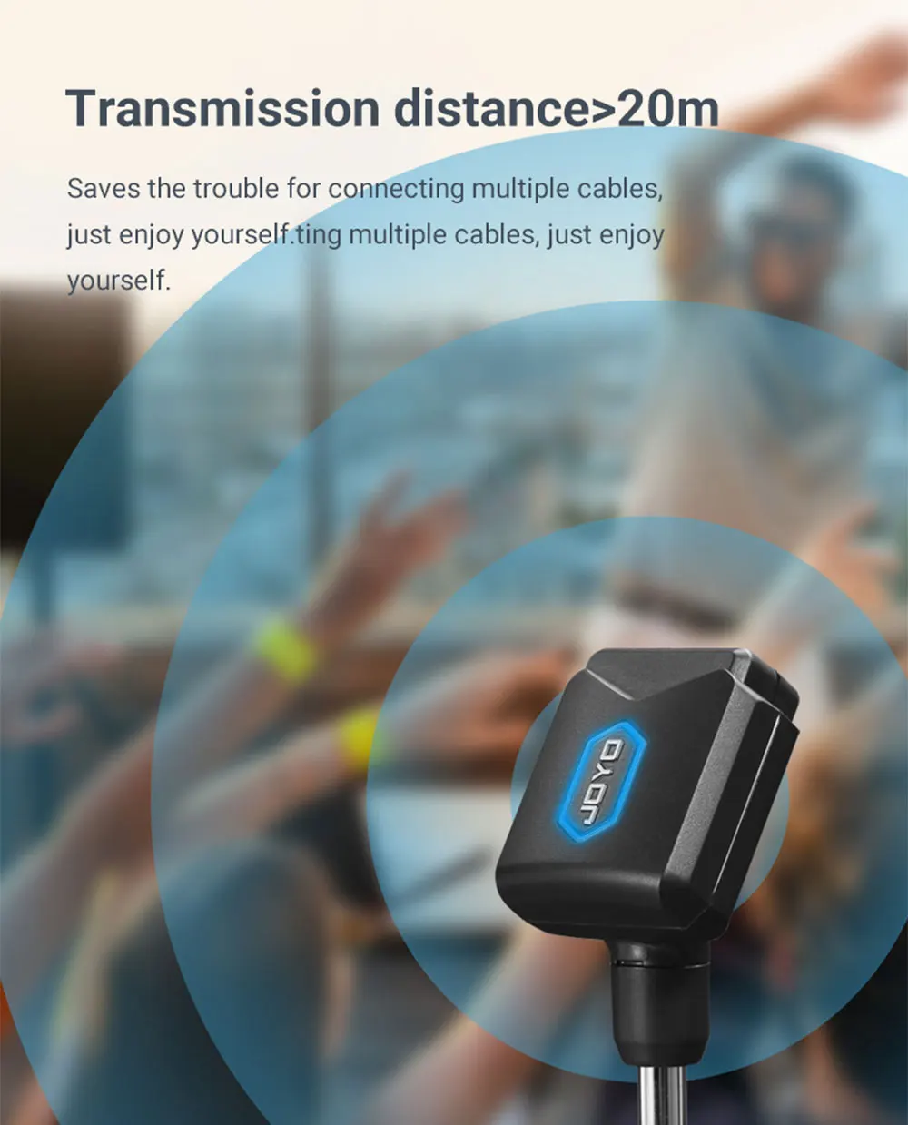 JW-06 5.8GHz Wireless Guitar Transmitter Receiver Rechargeable Guitar System 20m