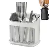 Utensil Holder Cutlery Drainer Kitchen Tableware Storage Bucket Plastic Chopstick Spoon Storage Rack Detachable Kitchen Tools 1
