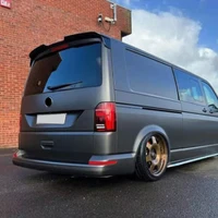 For Volkswagen Multivan T5 T6 T6.1 High Quality ABS Sportline Style Car Rear Roof Wing Trunk Spoiler Body Kit Glossy Black 5