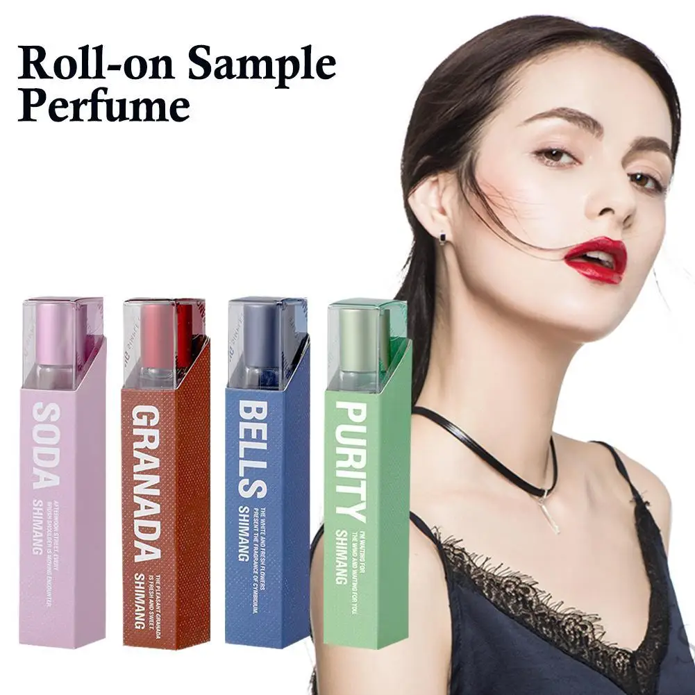 

10ml Colored Mini Glass Roll-on Bottle Essential Oil Perfume Cosmetic Sample Roller Ball Fragrance Deodorant Container Travel