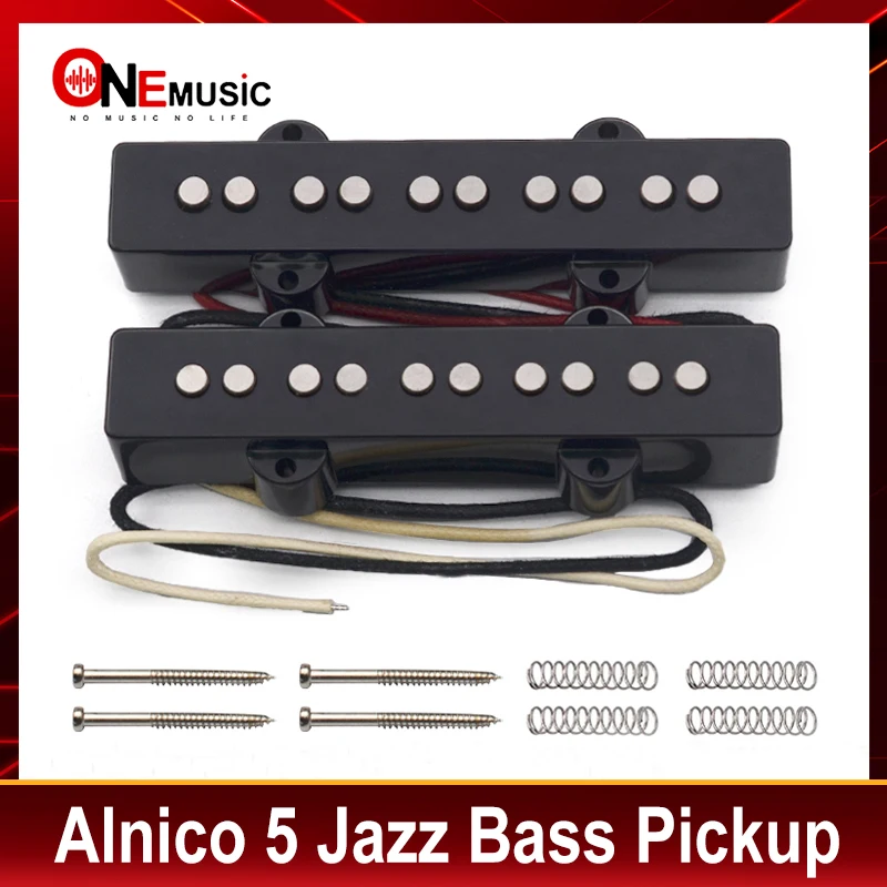 5 Corde Alnico 5 Jazz Bass Pickup Neck-9.6K E Bridge-11.1K Pickup Fit 5 Corde Jazz Bass Pickup Part