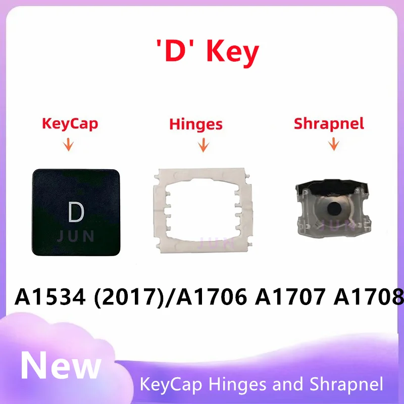 

A1706 A1707 A1708 Letter keys D Keycaps Hinges White Butterfly Clips For Macbook Pro Retina 13" 15" Keyboard Repair