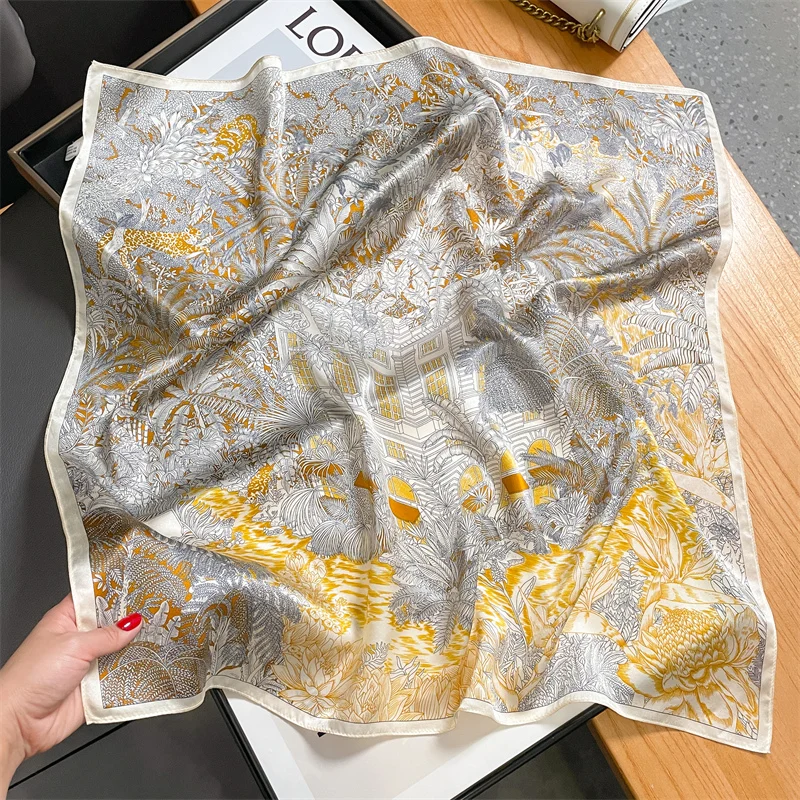 100% Real Silk Scarf New Natural Shawl Wraps Women Ladies Fashion Scarves Foulard Bandana Square Headband Hijab Poncho Pashmina 3
