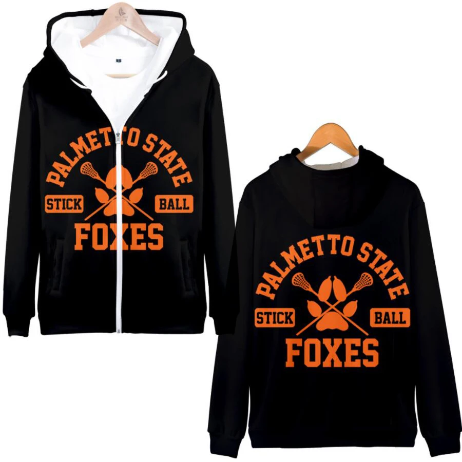 Moda The Foxhole Court Palmetto State Foxes Uomo Felpa con cappuccio Merch Pullover Cosplay Membro WILDS JOSTEN Uomo Donna Abbigliamento in pile