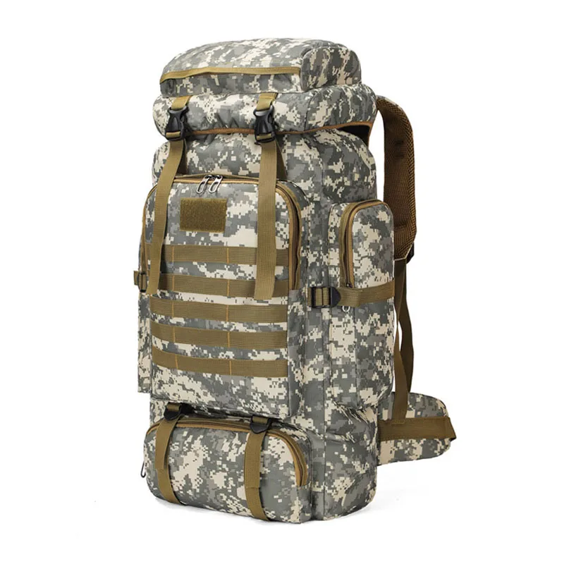 

Above 76 Litre Waterproof Camouflage Tactical Backpack Large Capacity Unisex Army Camping Backpack Outdoor Mountaineering Bag