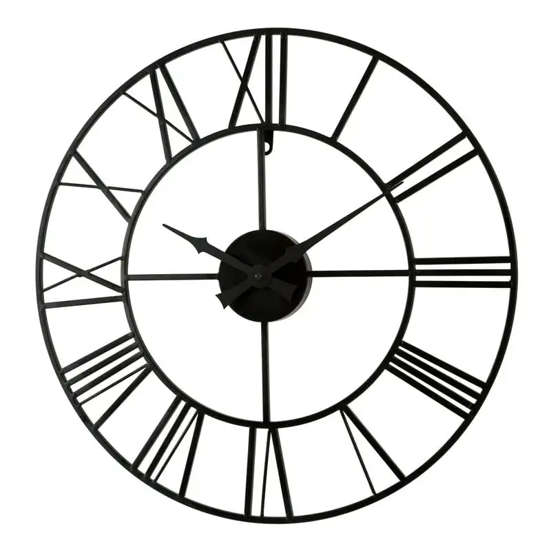 

404-3451 20-Inch Metal Tower Quartz Wall Clock