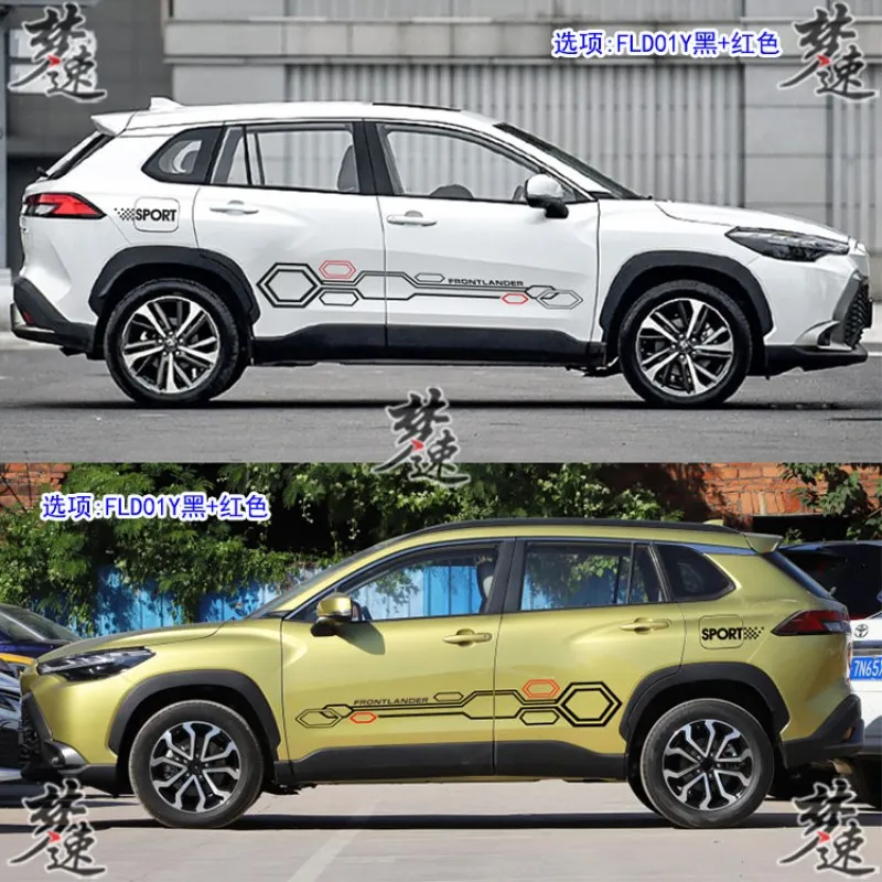 

New Custom Car Stickers FOR Toyota RAV4 2019-2022 Body Fashion Decoration Sports Decal Vinyl Film Accessories