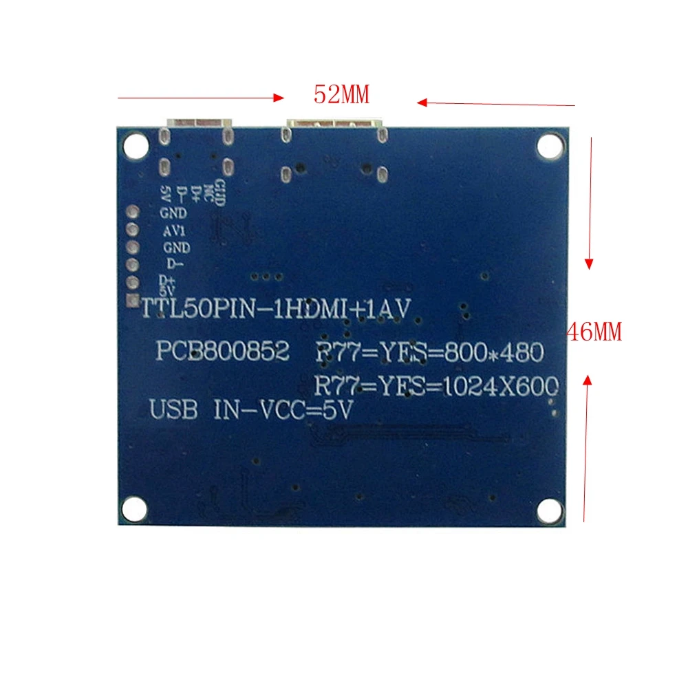 7 Inch 1024*600 Mini HDMI Controller Driver Board TFT LCD Screen for Computer Case Monitor Display Raspberry Pi,lcd screen,lcd monitor driver board