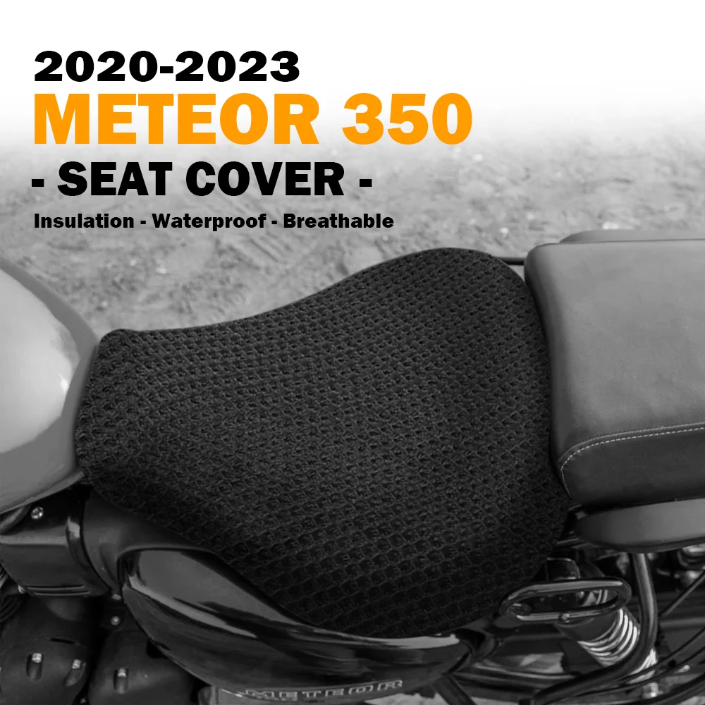 

Meteor 350 Accessories Motorcycle Seat Cover for Royal Enfield Meteor350 2020-2023 3D Honeycomb Mesh Cushion Waterproof Nylon