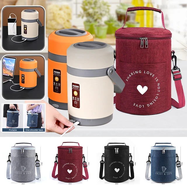 Portable Lunch Box Warmer USB Powered Food Warmer Electric Lunch Box Car  Food Warmer Heater Container Packet Thermal Bag - AliExpress