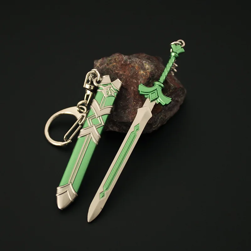 

The Hyrule Fantasy Weapon Zelda Goddess Sword Keychain 9cm Metal Pendant Keychains Anime Game Periphery Festival Gifts Toys