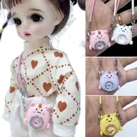 Plastic Doll Shoulder Bag 1/6 1/8 BJD Dolls Bag Colorful Space Backpack For 1/11 OB11 Obitsu11 Dolls DIY Doll Toys Accessories 1