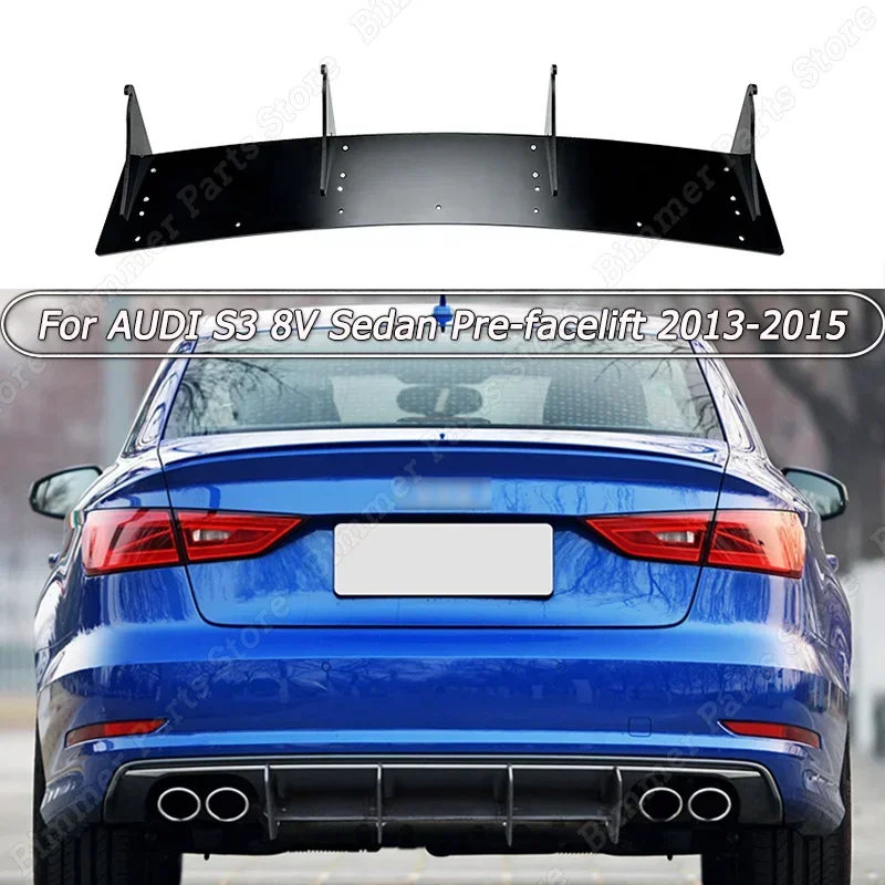

Для AUDI S3 8V Sedan Pre-facelift 2013 2014 2015 автомобильные задние боковые разветвители спойлер губа задний бампер диффузор модификация автомобиля