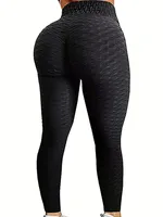Plus Size 1XL-5XL Women's Leggings High Waist Yoga Pants Tummy Control Lift Leggings Solid Color Butt Lifting Leggings - Image 2