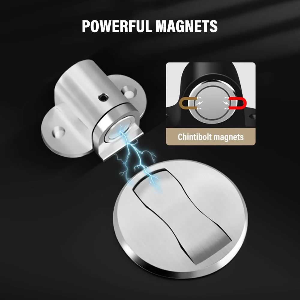 Door Stopper Anti-collision Household Invisible Door Suction Punch-free Strong Magnetic Adjustable Stopper For Doors door stopper