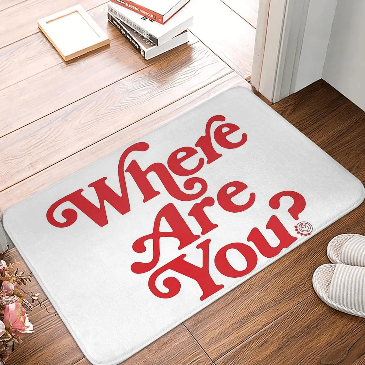 Blink 182 Punk Smile Zerbino Tappeto Tappeto Tappetino Poliestere Antiscivolo Sabbia Raschiatura Ingresso Cucina Camera Da Letto Balcone Wc