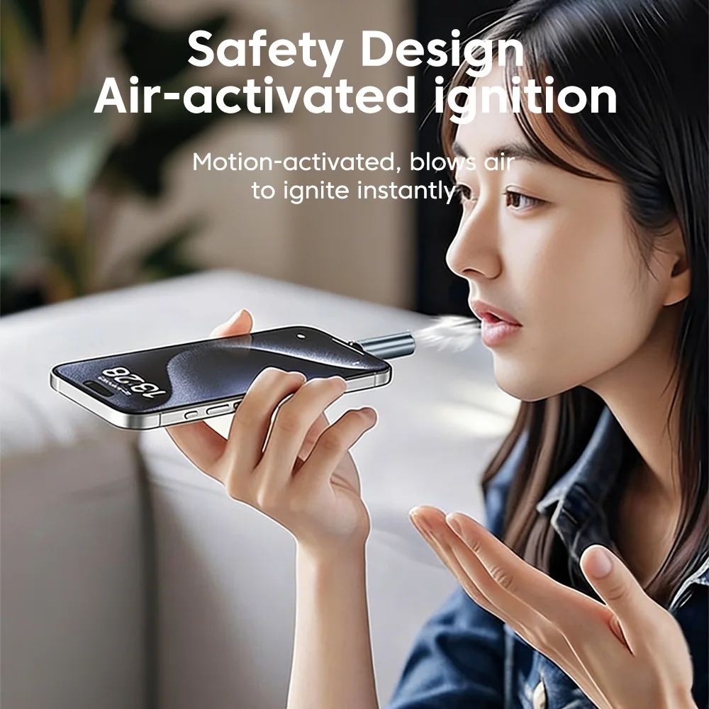 미니 휴대용 라이터폰 OTG 타입-C 전원 공급 장치 휴대폰용 시가 라이터 어댑터 OTG 보조 배터리 점화기 커넥터