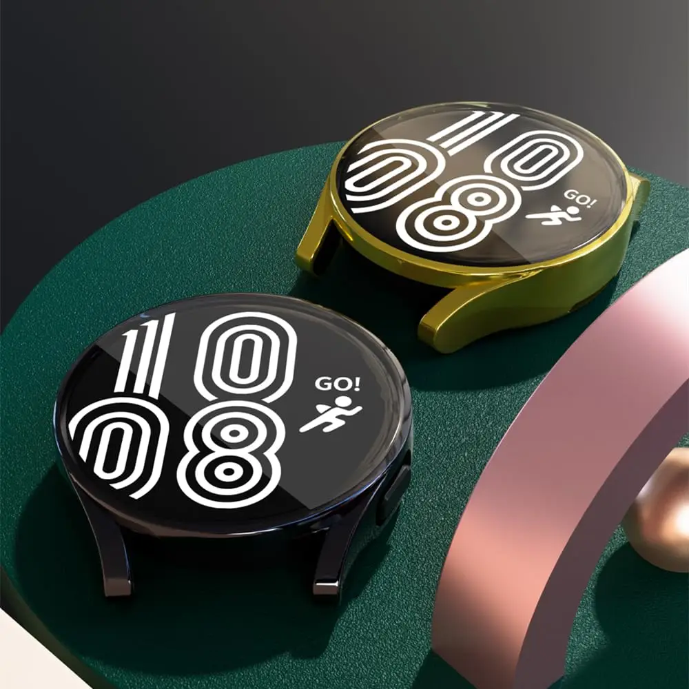 

Чехол из ТПУ для Samsung Galaxy watch 6 5 44 мм 40 мм, защитная пленка для экрана, универсальный бампер для Galaxy watch 4 40 мм 44 мм, чехол