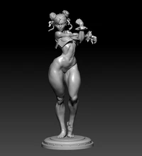 

1/24 75mm 1/18 100mm Resin Model Kits Female Boxer Fighting Girl Figure Unpainted No Color RW-509