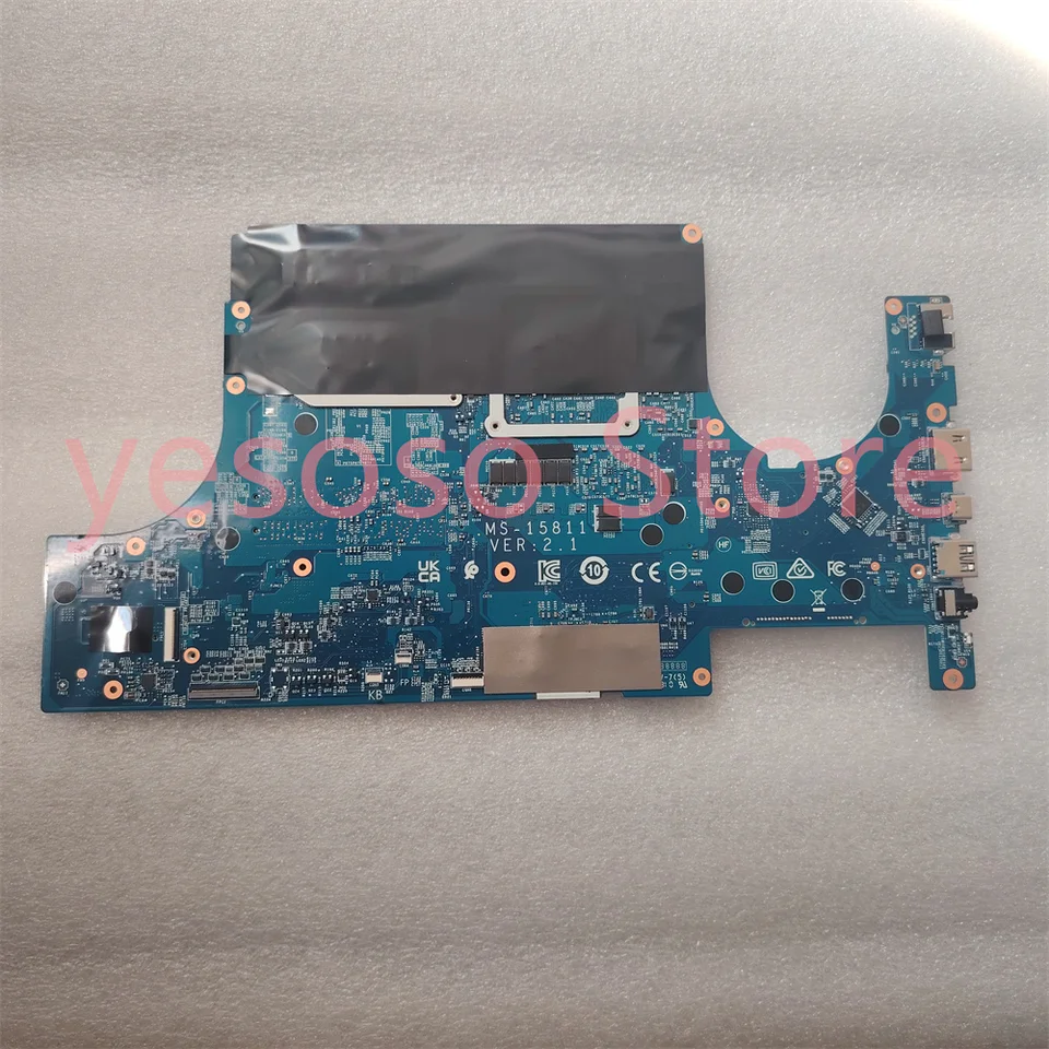 MS-15811 For MSI GF66 GF76 Notebook Mainboard SRKT3 i7-11800H GN20