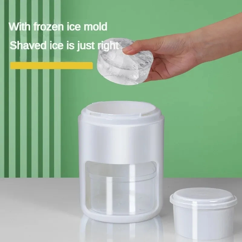 Ice Crusher Machine Electric Dual Blade Ice Crusher 200ML for Home Commercial Use