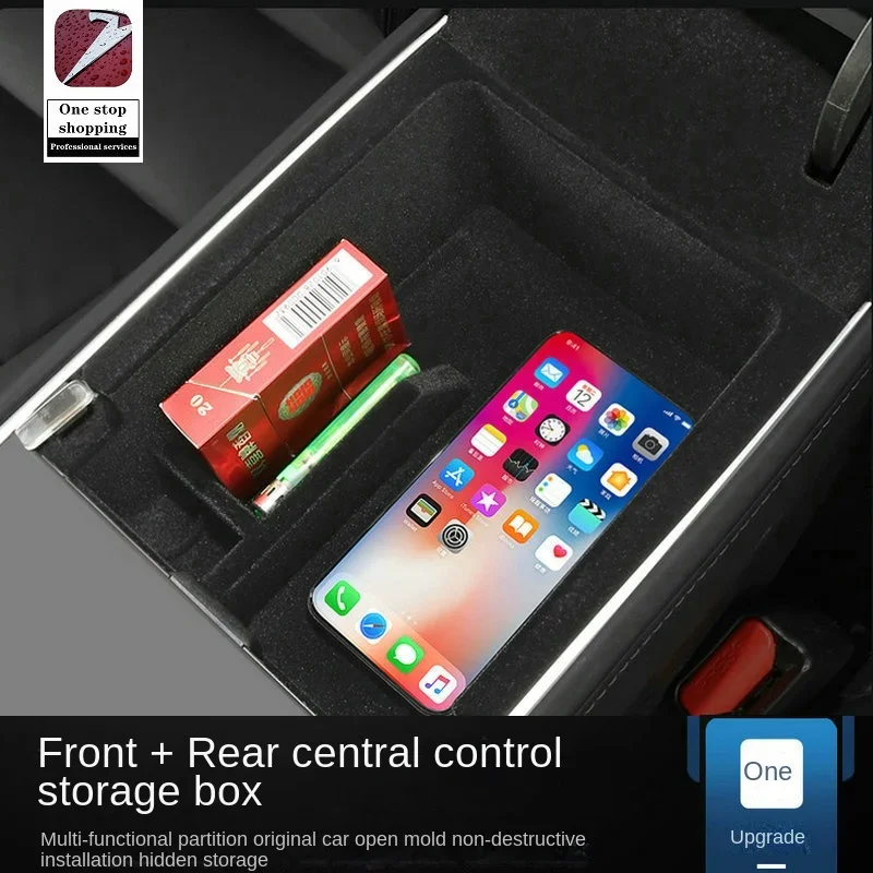 Central storage box middle storage box accessories multifunctional box for Tesla's new Model 3Y