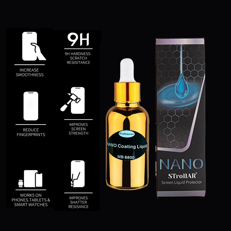 Nano Liquid Screen Protector Solution Universal Mobile Phone Screen Liquid Film For iPhone Huawei HD Anti Scratch Fingerprintes mobile phone screen protector