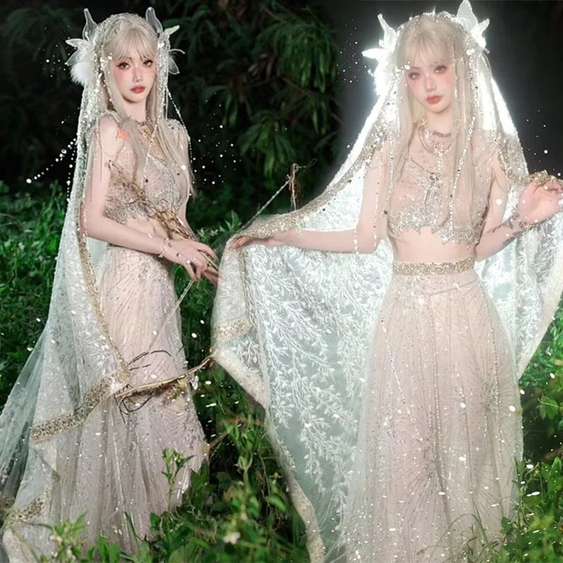 green emerald velvet dress Fairy Godmother Dress – Mermaidcosplay main image 0
