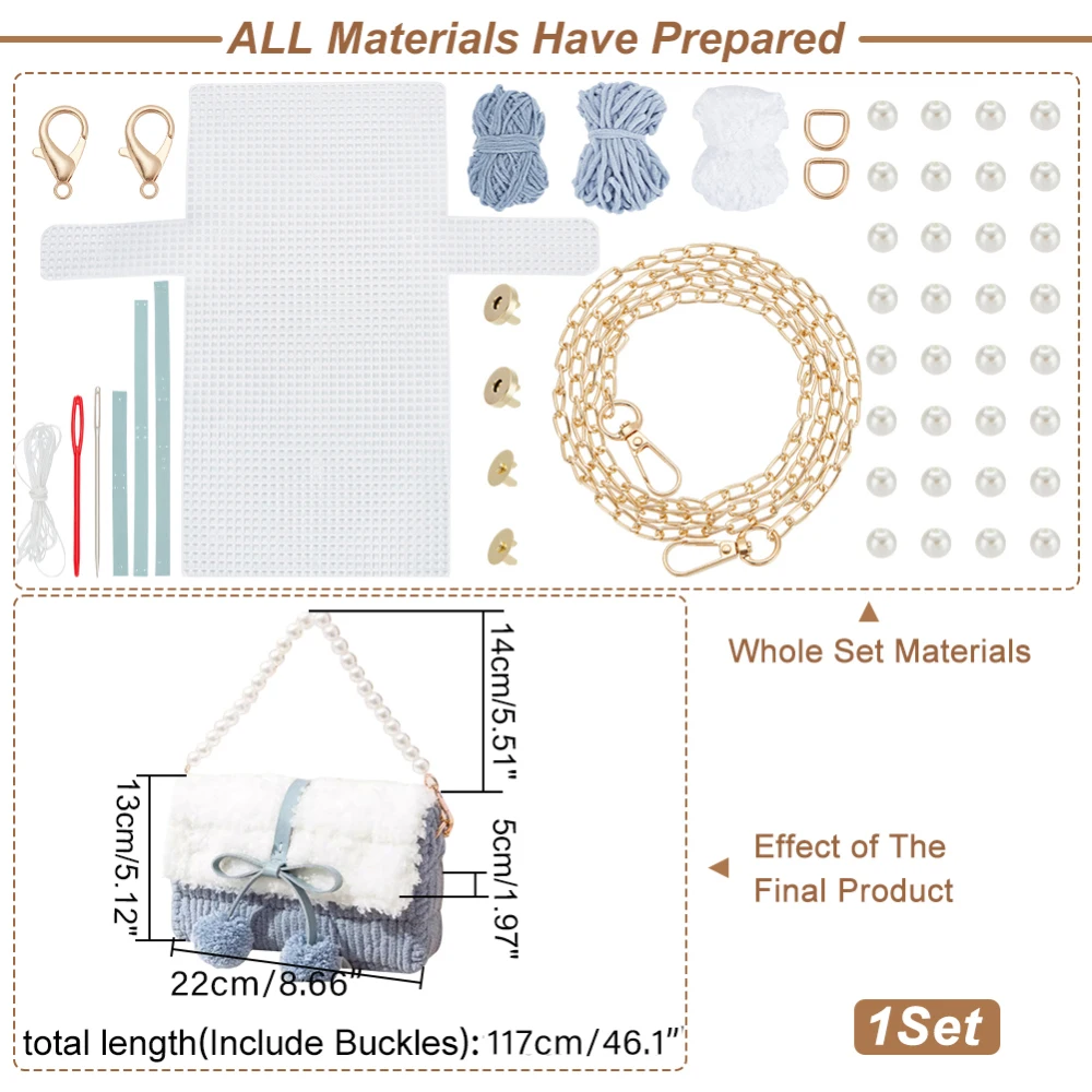 Sundrerfect Kit Modellabile 8 Pezzi Per Borsa Uncinetto Con Rete in Plastica, Cerniere e Accessori Sundrerfect Kit Modellabile 8 Pezzi Per Borsa Uncinetto Con Rete in Plastica, Cerniere e Accessori