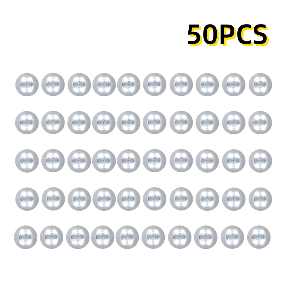 50PCS White