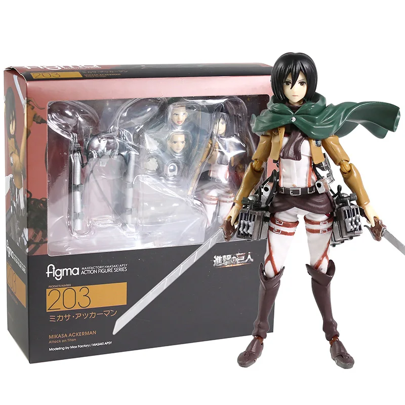 Figma : Mikasa Ackerman 203 Eren Jaeger 207 Rivaille Levi 213