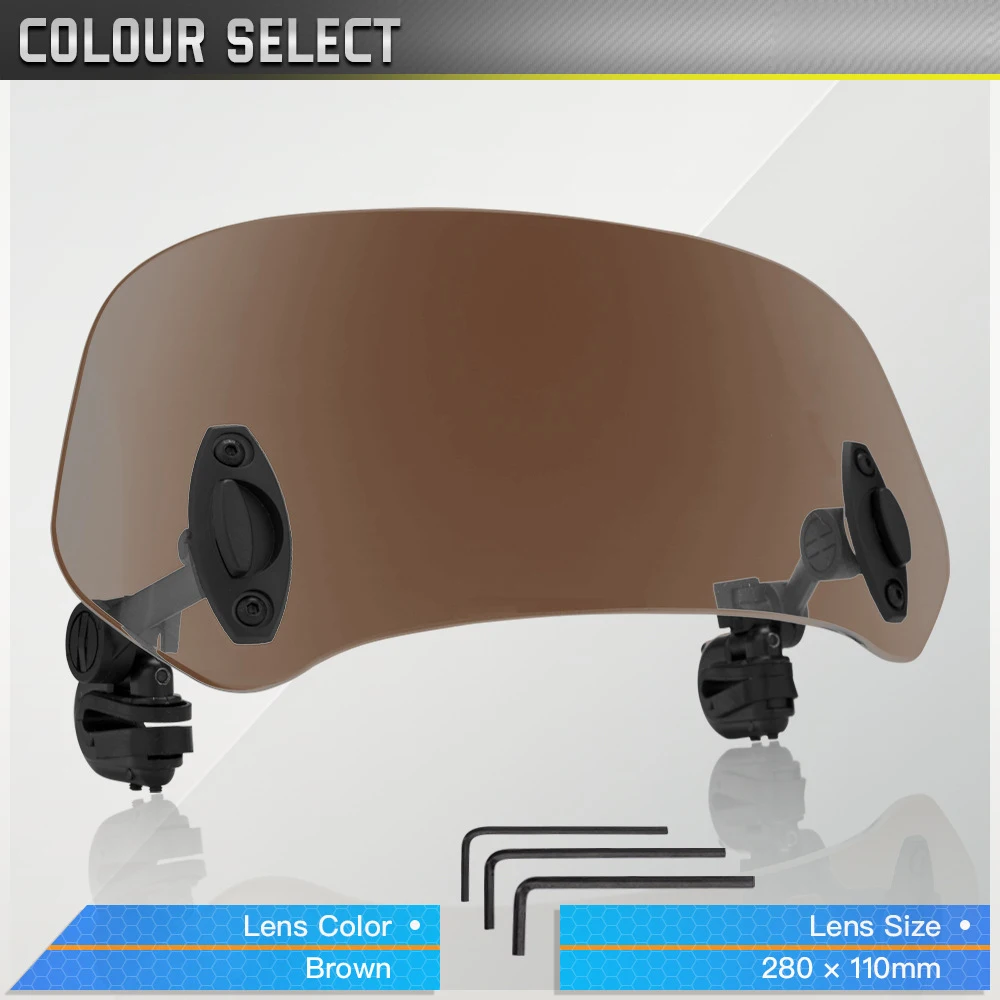 Estensione Del Parabrezza Del Motociclo Clip Regolabile Universale Sul Parabrezza Visiera Parasole Per Suzuki Drz400 Suzuki Bandit Ltz 400 Sv 650