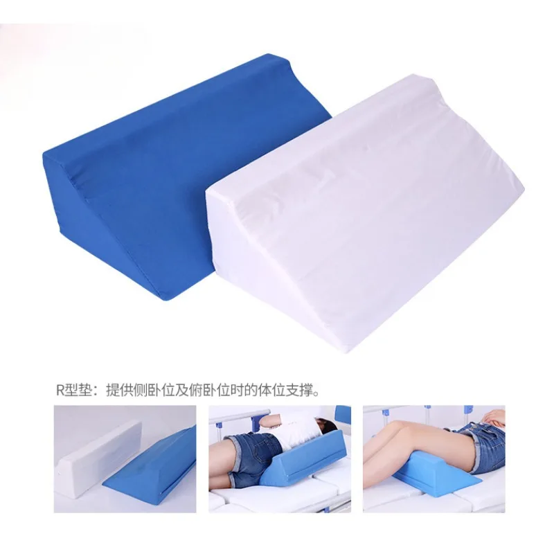 Flip over cushion, triangular pillow, elderly paralyzed patient bed pillow, side body anti bedsore backrest cushion gel position cushion for medical surgery pressure sore prevention bedsore nursing mattress for the elderly